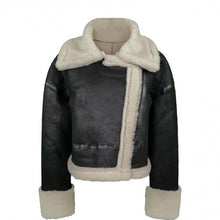 画像をギャラリービューアに読み込む, 革ジャン ジャケット ショート丈 レザー フェイクムートン