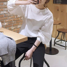 画像をギャラリービューアに読み込む, シャツ バルーンスリーブ トップス ノーカラー
