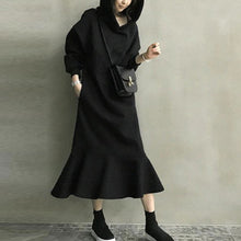 画像をギャラリービューアに読み込む, パーカーワンピース ロングワンピース スウェットワンピース