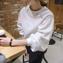 画像をギャラリービューアに読み込む, シャツ バルーンスリーブ トップス ノーカラー