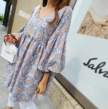 画像をギャラリービューアに読み込む, ボリューム袖ペイズリーブラウス  レデイース