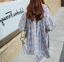 画像をギャラリービューアに読み込む, ボリューム袖ペイズリーブラウス  レデイース