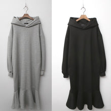 画像をギャラリービューアに読み込む, パーカーワンピース ロングワンピース スウェットワンピース