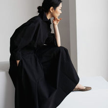 画像をギャラリービューアに読み込む, ワンピース 長袖 Ａライン スキッパー ロング丈