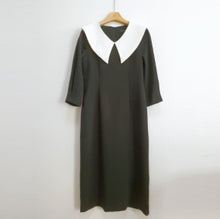 画像をギャラリービューアに読み込む, ビックカラーワンピース  レデイース  ブラック