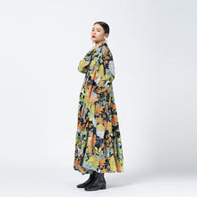 画像をギャラリービューアに読み込む, ワンピース レトロ 花柄 ボタニカル マキシ丈