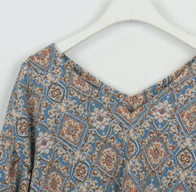 画像をギャラリービューアに読み込む, ボリューム袖ペイズリーブラウス  レデイース