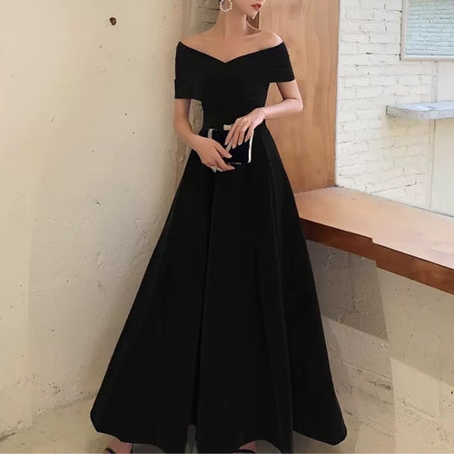 ワンピース ドレス ロング パーティー オフショルダー