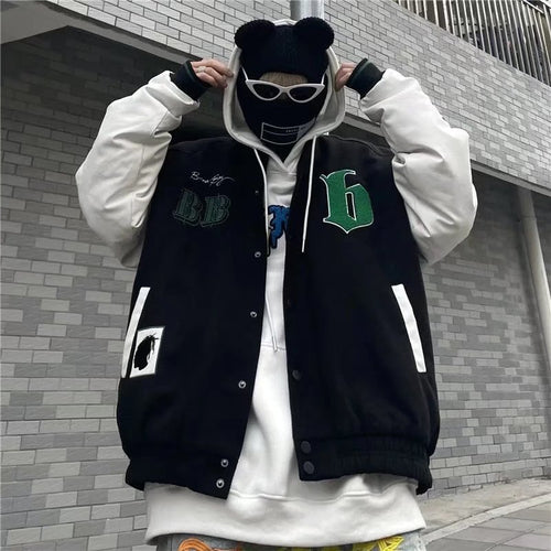 スタジャン ブルゾン ユニセックス バックプリント