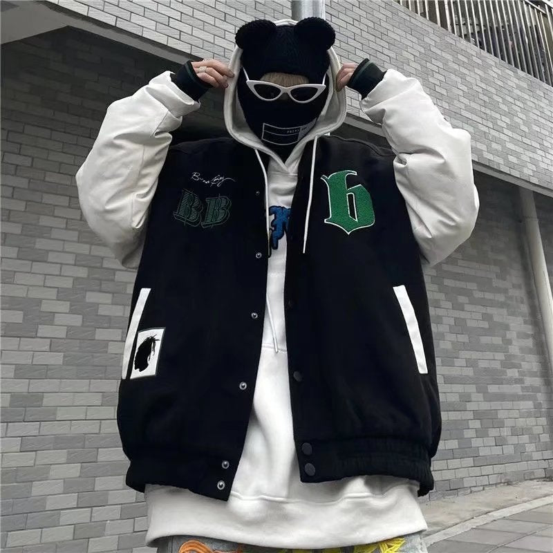 スタジャン ブルゾン ユニセックス バックプリント