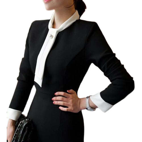 ボウタイワンピース ブローチセット 上品 きれいめ フォーマル