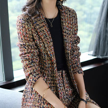 画像をギャラリービューアに読み込む, セットアップ パンツスーツ ツイードジャケット ショート丈