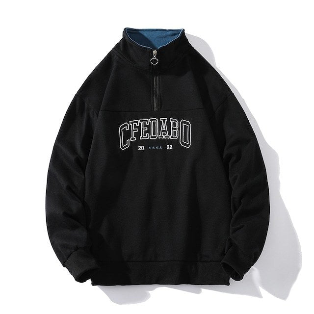 ロゴ ハーフジップ スウェットシャツ カジュアル