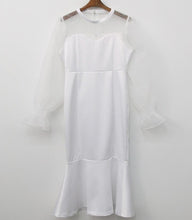 画像をギャラリービューアに読み込む, パーティドレス 結婚式 2次会 シースルー マーメイド