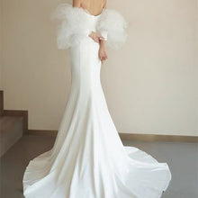 画像をギャラリービューアに読み込む, オフショルダー ボリューム袖 マーメイドドレス 2色