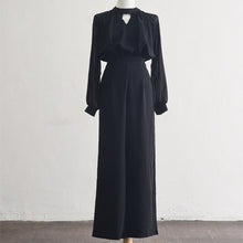 画像をギャラリービューアに読み込む, 袖シフォンハイウエストジャンプスーツ 2色