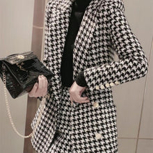 画像をギャラリービューアに読み込む, 千鳥格子柄ジャケット ショートパンツ エレガント  2点セット