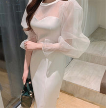 画像をギャラリービューアに読み込む, パーティドレス 結婚式 2次会 シースルー マーメイド