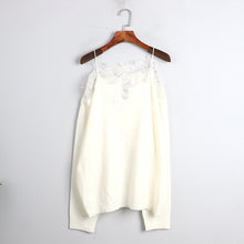 画像をギャラリービューアに読み込む, オフショルダー レース ニット レデイース  2色