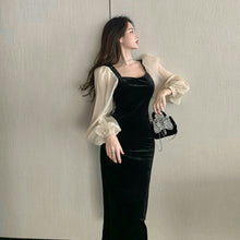 画像をギャラリービューアに読み込む, パーティドレス 結婚式 2次会 パフスリーブ マーメイド