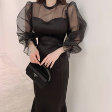 画像をギャラリービューアに読み込む, パーティドレス 結婚式 2次会 シースルー マーメイド