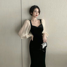 画像をギャラリービューアに読み込む, パーティドレス 結婚式 2次会 パフスリーブ マーメイド