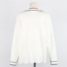 画像をギャラリービューアに読み込む, 配色ラインカーディガンワンピースセット2色