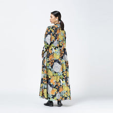 画像をギャラリービューアに読み込む, ワンピース レトロ 花柄 ボタニカル マキシ丈