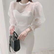 画像をギャラリービューアに読み込む, パーティドレス 結婚式 2次会 シースルー マーメイド