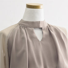 画像をギャラリービューアに読み込む, 袖シフォンハイウエストジャンプスーツ 2色