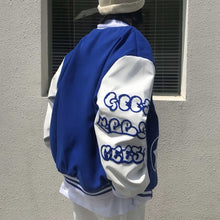 画像をギャラリービューアに読み込む, スタジャン 刺繍 ストリート カジュアル レトロ ユニセックス