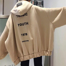 画像をギャラリービューアに読み込む, 22%OFF あったかバックロゴパーカー裏起毛 オーバーサイズ  秋冬