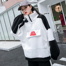 画像をギャラリービューアに読み込む, 20%OFF レディース 半ジップパーカー ブラック 大きいサイズ ップス 秋冬