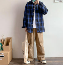 画像をギャラリービューアに読み込む, メンズ 長袖シャツ チェックシャツ ネルシャツ 羽織り 3色