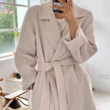 画像をギャラリービューアに読み込む, ハンドメイド サイドスリットロング コート レデイース  3色