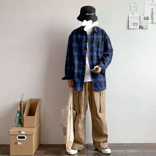 画像をギャラリービューアに読み込む, メンズ 長袖シャツ チェックシャツ ネルシャツ 羽織り 3色