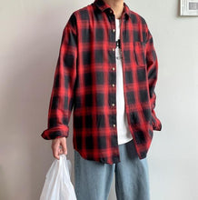 画像をギャラリービューアに読み込む, メンズ 長袖シャツ チェックシャツ ネルシャツ 羽織り 3色