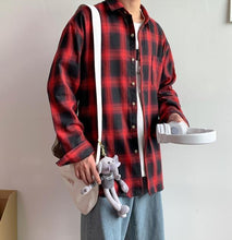 画像をギャラリービューアに読み込む, メンズ 長袖シャツ チェックシャツ ネルシャツ 羽織り 3色