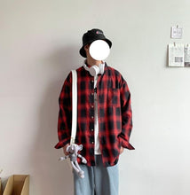 画像をギャラリービューアに読み込む, メンズ 長袖シャツ チェックシャツ ネルシャツ 羽織り 3色