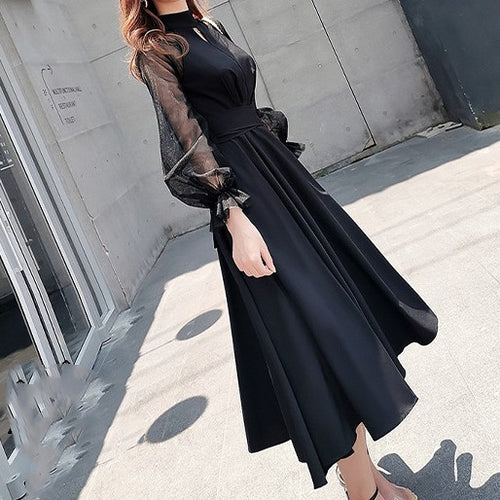 パフスリーブ ドレススカート　ドレス　パーティー　