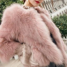 画像をギャラリービューアに読み込む, もこもこ　ファージャケット ショート丈 フェイクファー