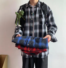 画像をギャラリービューアに読み込む, メンズ 長袖シャツ チェックシャツ ネルシャツ 羽織り 3色