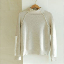 画像をギャラリービューアに読み込む, 袖がオシャレ☆バイカラーニット 3色