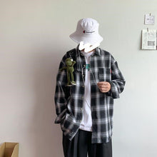 画像をギャラリービューアに読み込む, メンズ 長袖シャツ チェックシャツ ネルシャツ 羽織り 3色