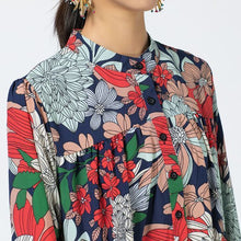 画像をギャラリービューアに読み込む, ワンピース レトロ 花柄 ボタニカル マキシ丈