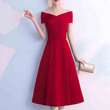 画像をギャラリービューアに読み込む, エレガント フレア ワンピース ドレス 結婚式 3色