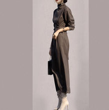 画像をギャラリービューアに読み込む, レディース ワンピース ロング 長袖 ハイネック エレガント 3色