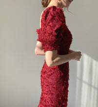 画像をギャラリービューアに読み込む, ミディアム ドレス スクエアネック パーティー  3色