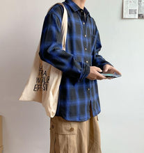 画像をギャラリービューアに読み込む, メンズ 長袖シャツ チェックシャツ ネルシャツ 羽織り 3色