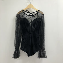 画像をギャラリービューアに読み込む, 気品溢れるベルベット 舞踏会ドレス ワンピース水着